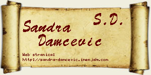 Sandra Damčević vizit kartica